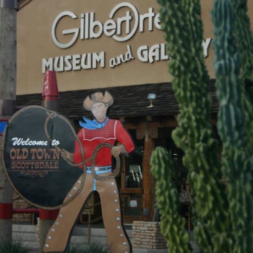 Old Town Scottsdale Cowboy Sign